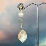 Zhanna Jewelry Pearl and Mother of Pearl Drop Earrings