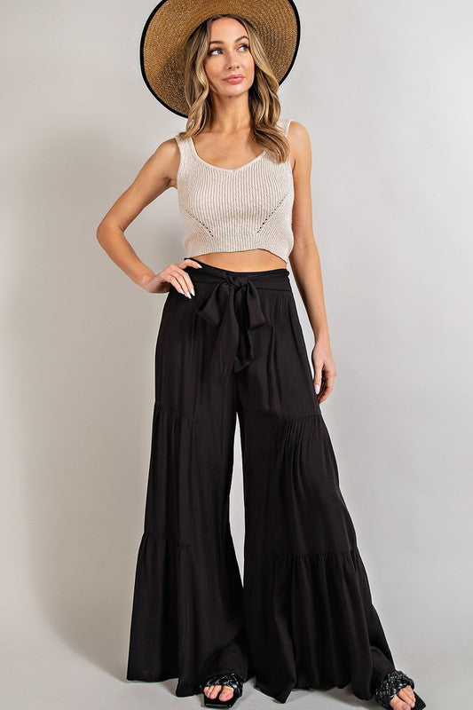 TIERED WIDE LEG PANTS (various colors), eesome