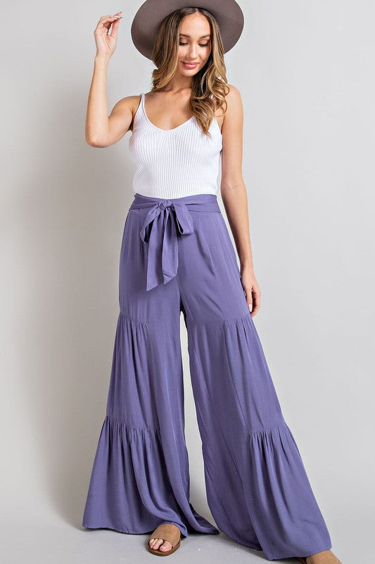 TIERED WIDE LEG PANTS (various colors), eesome