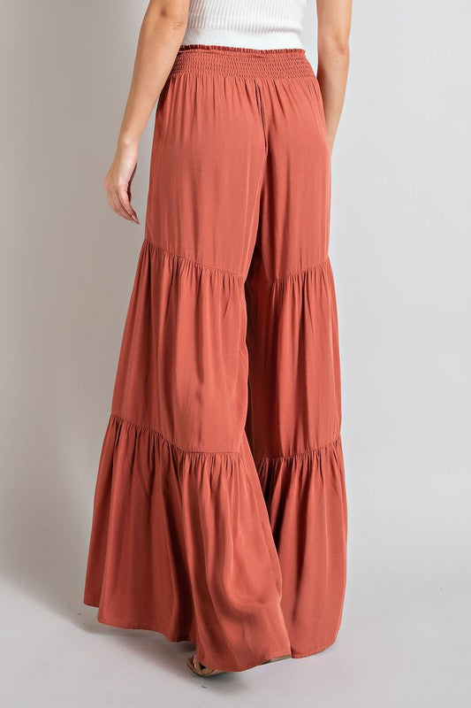 TIERED WIDE LEG PANTS (various colors), eesome