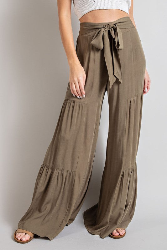 TIERED WIDE LEG PANTS (various colors), eesome