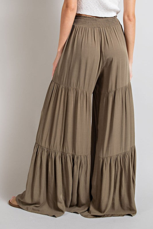 TIERED WIDE LEG PANTS (various colors), eesome