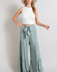 TIERED WIDE LEG PANTS (various colors), eesome