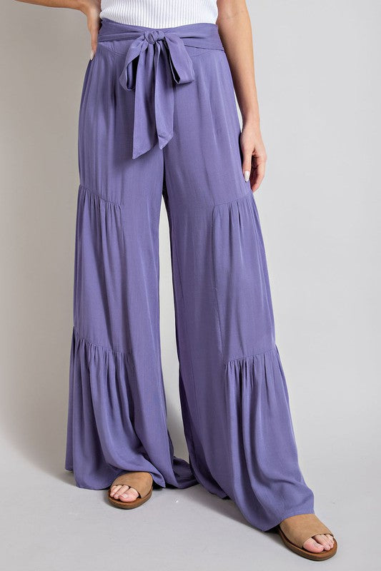 TIERED WIDE LEG PANTS (various colors), eesome