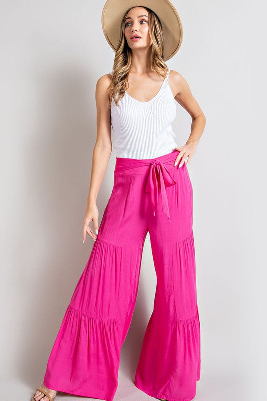 TIERED WIDE LEG PANTS (various colors), eesome