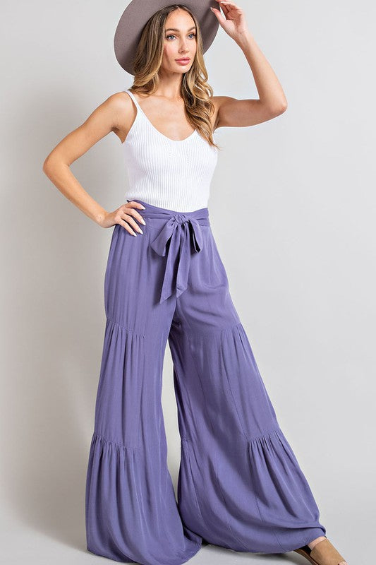 TIERED WIDE LEG PANTS (various colors), eesome