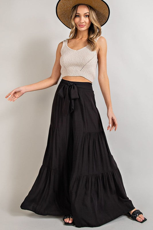 TIERED WIDE LEG PANTS (various colors), eesome