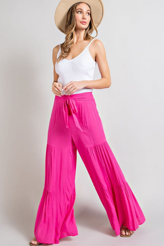 TIERED WIDE LEG PANTS (various colors), eesome