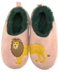 Lion - Women's Cozy Animal Slippers, Ooh Yeah Socks