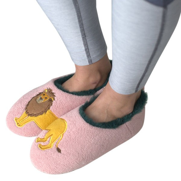 Lion - Women's Cozy Animal Slippers, Ooh Yeah Socks