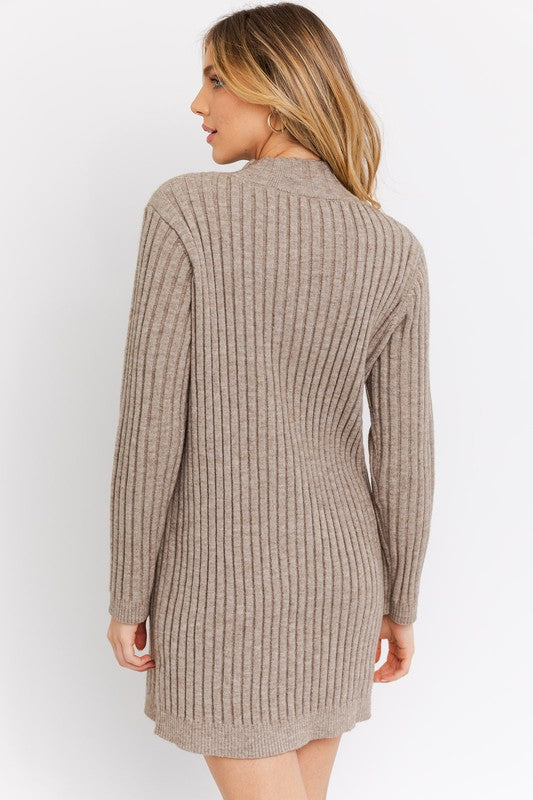 TURTLE NECK SWEATER DRESS, Gilli