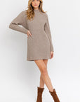 TURTLE NECK SWEATER DRESS, Gilli