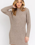 TURTLE NECK SWEATER DRESS, Gilli