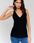 Front and Back Deep V-Neck Tank Top, Gilli