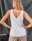 Front and Back Deep V-Neck Tank Top, Gilli