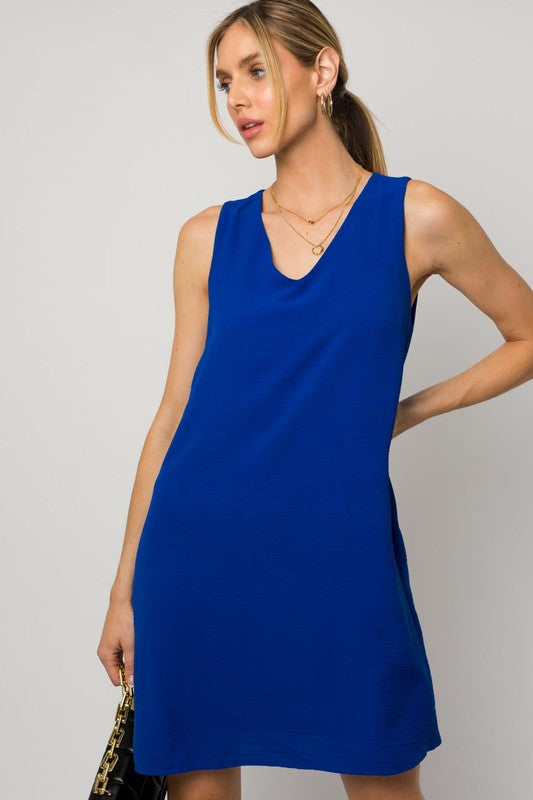 Sleeveless V-Neck Dress, Gilli