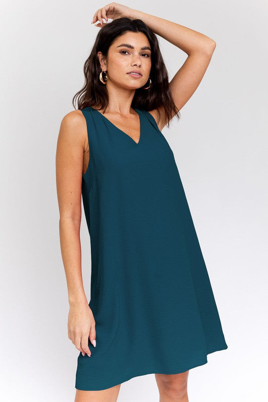 Sleeveless V-Neck Dress, Gilli