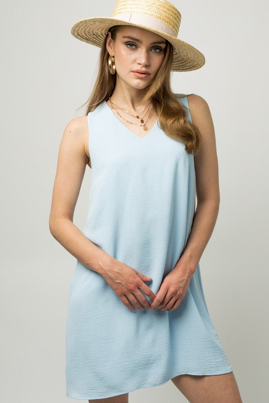 Sleeveless V-Neck Dress, Gilli