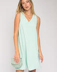 Sleeveless V-Neck Dress, Gilli