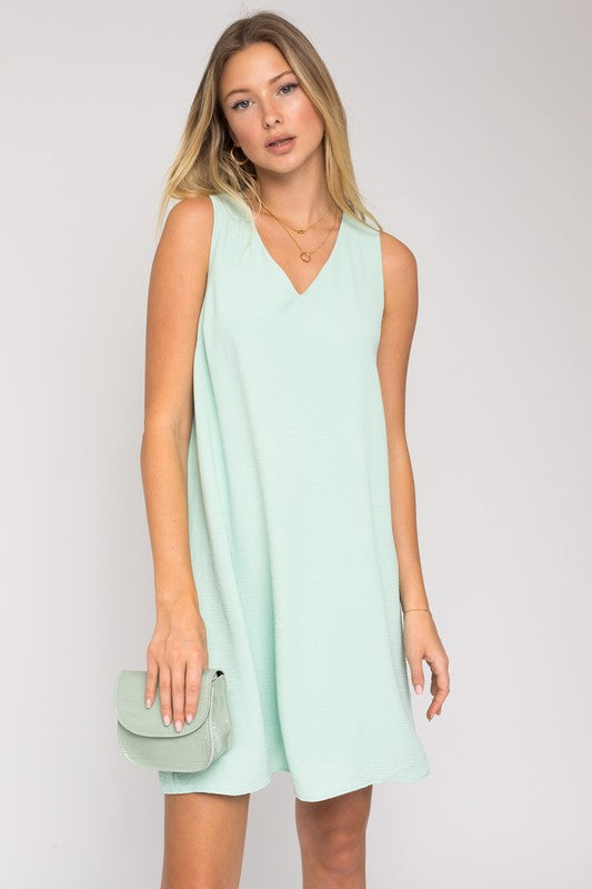 Sleeveless V-Neck Dress, Gilli