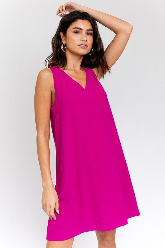 Sleeveless V-Neck Dress, Gilli