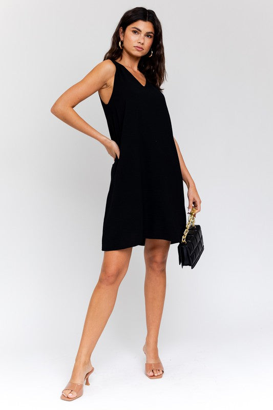 Sleeveless V-Neck Dress, Gilli