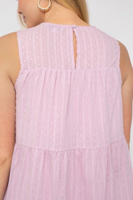 Sleeveless Tiered Mini Dress, Gilli