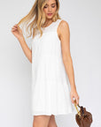 Sleeveless Tiered Mini Dress, Gilli