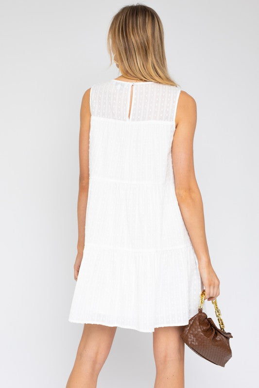 Sleeveless Tiered Mini Dress, Gilli