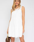 Sleeveless Tiered Mini Dress, Gilli