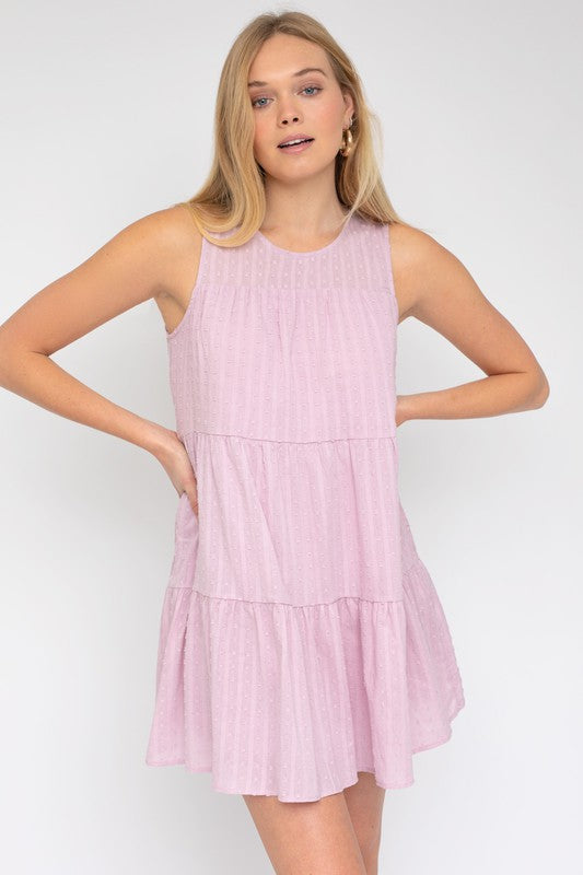 Sleeveless Tiered Mini Dress, Gilli