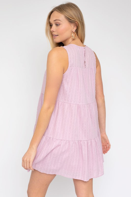 Sleeveless Tiered Mini Dress, Gilli