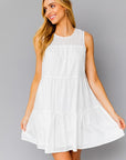 Sleeveless Tiered Mini Dress, Gilli