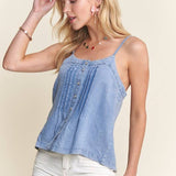 ADORA LA - CHAMBRAY PINTUCK TANK TOP