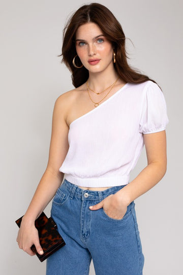 S/S ONE SHOULDER TOP, Gilli