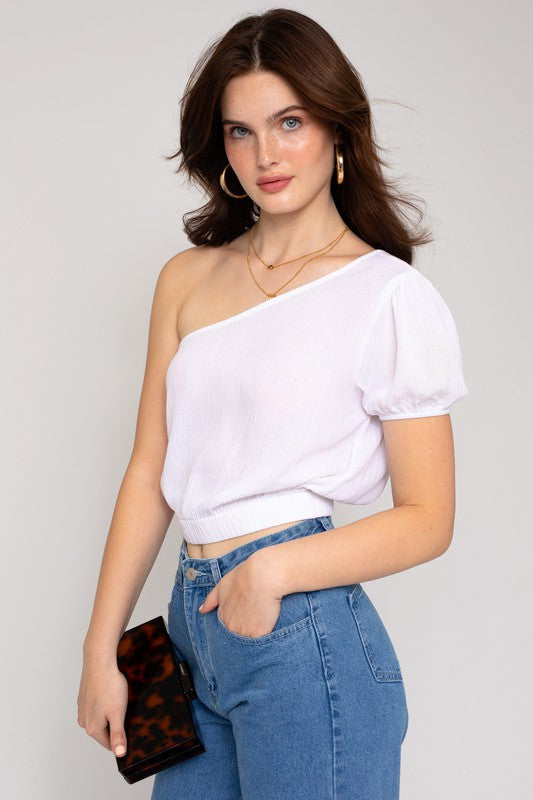 S/S ONE SHOULDER TOP, Gilli