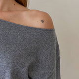Crescent - Cassie Cinched Waist Boatneck Sweater Top
