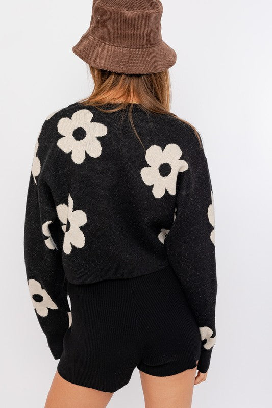 DAISY CROP SWEATER (Various Colors), Le Lis