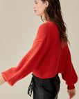 ROUND NECK CROP SWEATER (Various colors), Mustard Seed