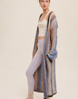 MultiColor Gradation Knit Open Cardigan (Various colors), Listicle