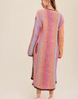 MultiColor Gradation Knit Open Cardigan (Various colors), Listicle