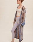 MultiColor Gradation Knit Open Cardigan (Various colors), Listicle