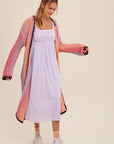 MultiColor Gradation Knit Open Cardigan (Various colors), Listicle