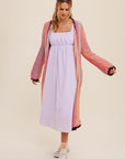 MultiColor Gradation Knit Open Cardigan (Various colors), Listicle