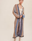 MultiColor Gradation Knit Open Cardigan (Various colors), Listicle