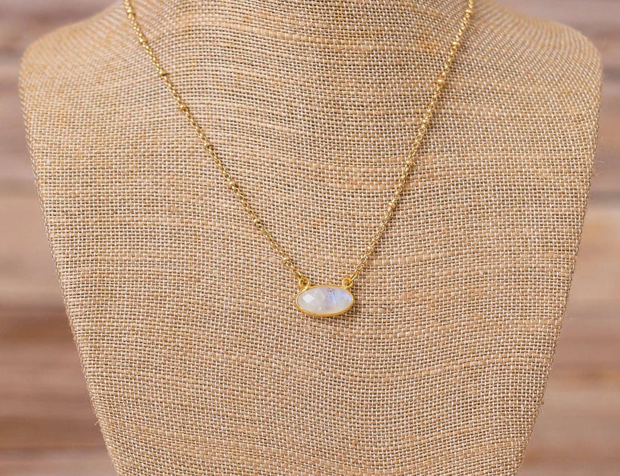 Swara Jewelry LLC - Dainty Gemstone Necklace