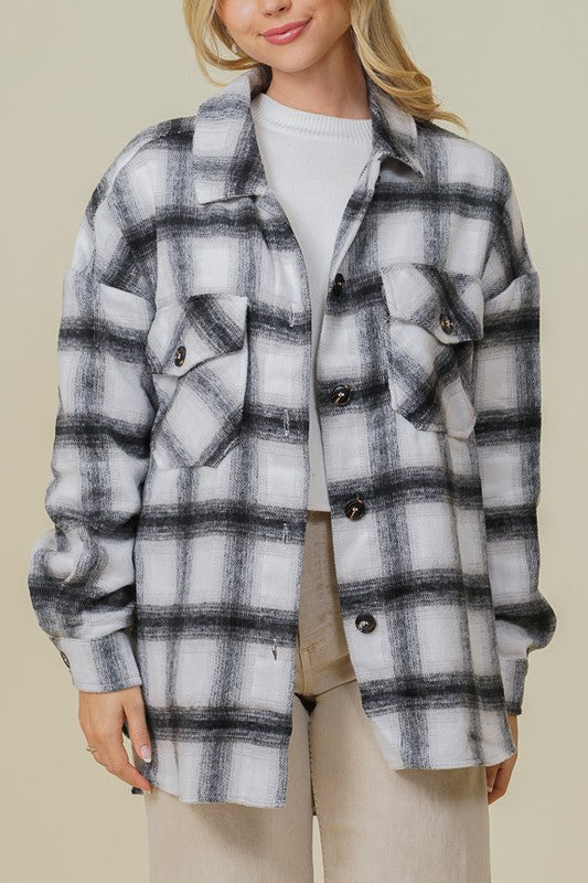 OVERSIZED PLAID SHACKET (Various colors), Timing