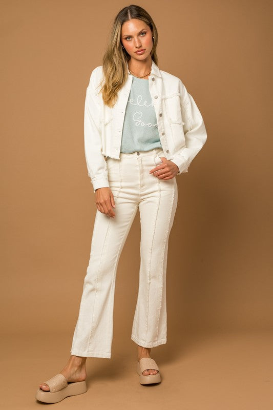 Frayed Flare Pants, Gilli