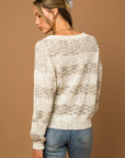 COTTON STRIPED OVERSIZED SWEATER, Gilli