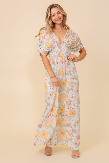 Floral print maxi sundress, Timing